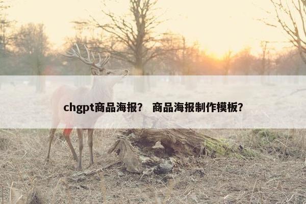 chgpt商品海报？ 商品海报制作模板？