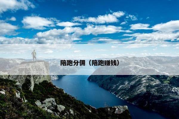 陪跑分佣（陪跑赚钱）