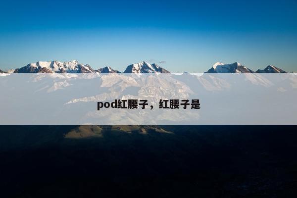pod红腰子,红腰子是