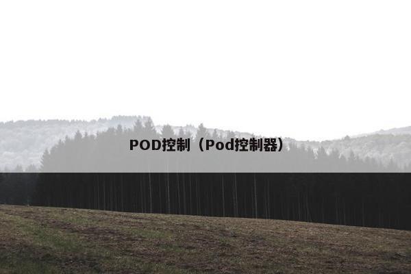 POD控制（Pod控制器）