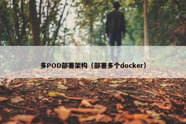 多POD部署架构(部署多个docker) 多POD部署架构(部署多个docker)