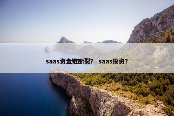 saas资金链断裂？ saas投资？