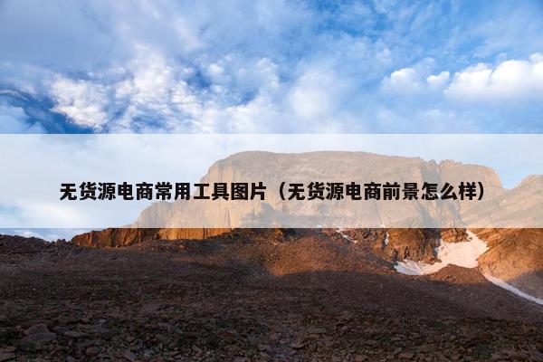 无货源电商常用工具图片（无货源电商前景怎么样）