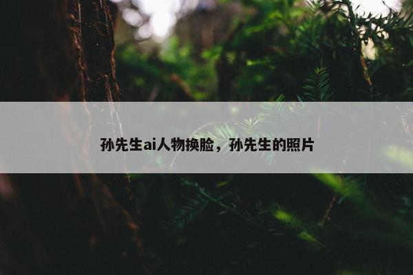 孙先生ai人物换脸，孙先生的照片