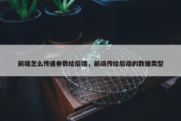前端怎么传递参数给后端，前端传给后端的数据类型