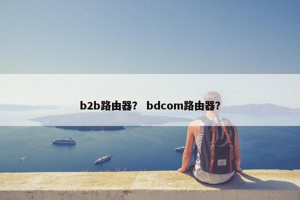 b2b路由器？ bdcom路由器？