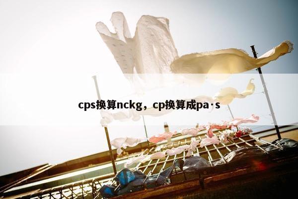 cps换算nckg，cp换算成pa·s