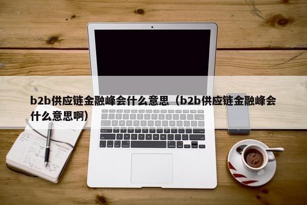 b2b供应链金融峰会什么意思（b2b供应链金融峰会什么意思啊）