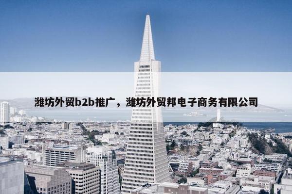 潍坊外贸b2b推广，潍坊外贸邦电子商务有限公司