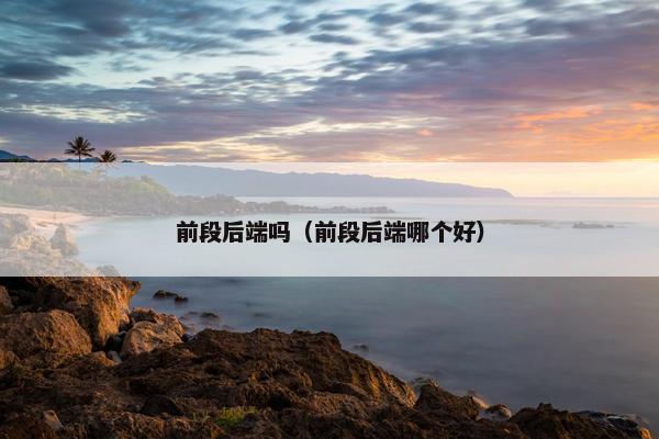 前段后端吗（前段后端哪个好）