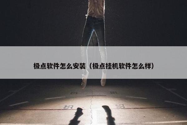 极点软件怎么安装（极点挂机软件怎么样）