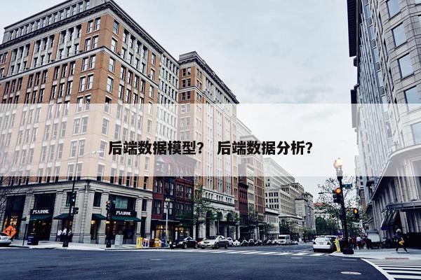 后端数据模型？ 后端数据分析？