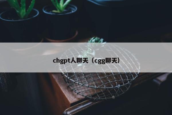 chgpt人聊天（cgg聊天）
