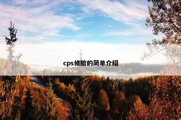 cps修脸的简单介绍