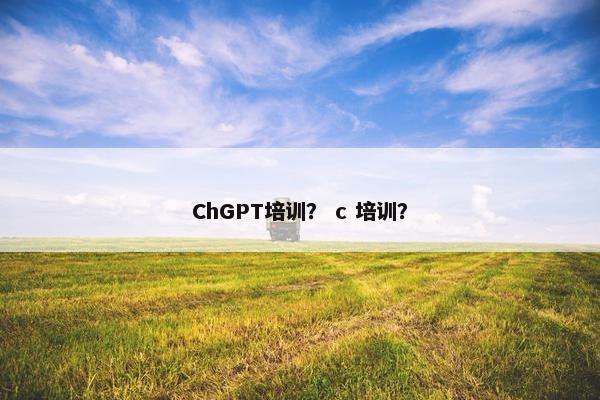 ChGPT培训？ c 培训？
