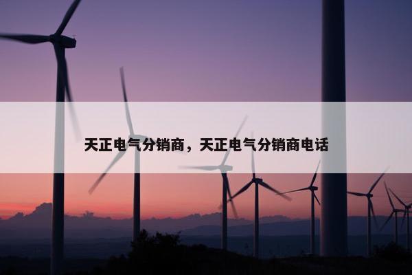 天正电气分销商，天正电气分销商电话
