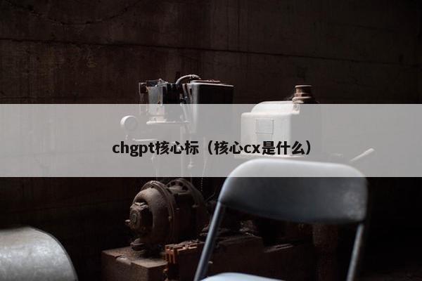 chgpt核心标（核心cx是什么）