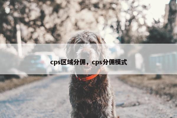 cps区域分佣，cps分佣模式
