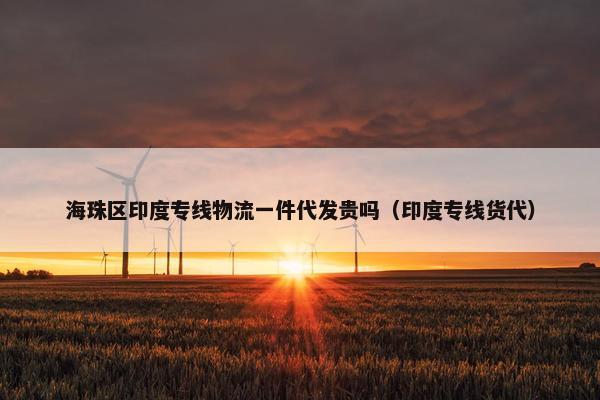 海珠区印度专线物流一件代发贵吗（印度专线货代）