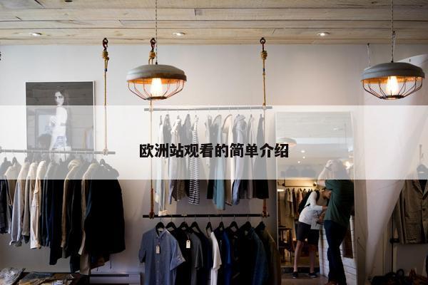 欧洲站观看的简单介绍