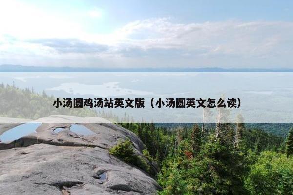 小汤圆鸡汤站英文版（小汤圆英文怎么读）